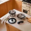 Russell Hobbs RH04041 Nerūsējošā tērauda 8 daļu Smart Clip gatavošanas trauku komplekts