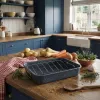 Russell Hobbs RH04097 Nightfall Stone Cepšanas Trauks Ar Režģi - Pelēks, Oglekļa Tērauds, 38 cm