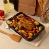 Russell Hobbs Romano 36cm Taisnstūra Cepšanas Trauks - Oglekļa Tērauds, Nelīpošs, Ogļpelēks