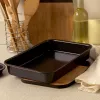 Russell Hobbs Romano 36cm Taisnstūra Cepšanas Trauks - Oglekļa Tērauds, Nelīpošs, Ogļpelēks