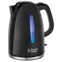 Russell Hobbs Textures Plus 22591-70 elektriskā tējkanna, 1,7 L, 2400 W, melna teksturēta un spīdīga