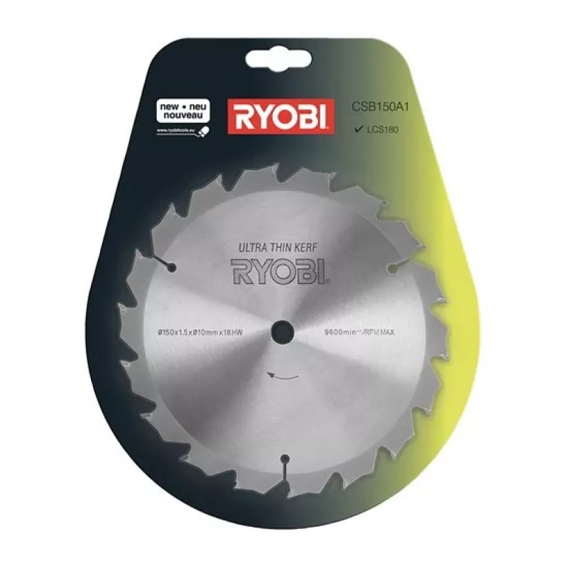 Ryobi CSB150A1 150mm TCT ripzāģa asmens 18T