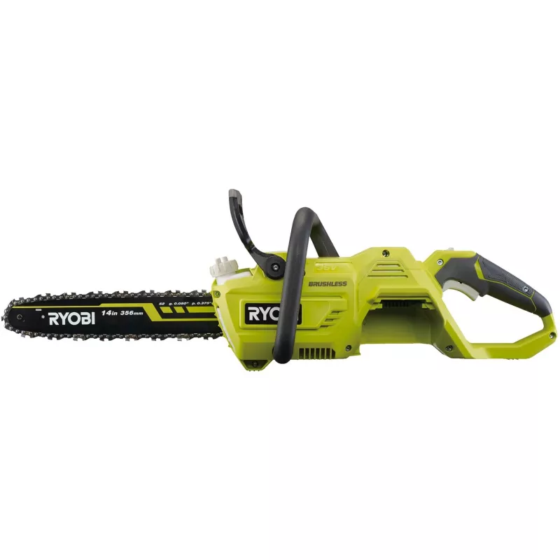 RYOBI MAX POWER Bezvadu motorzāģis RY36CSX35A-0, 36V (Zaļš/Melns, Tikai Instruments)