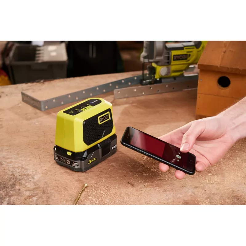 RYOBI ONE+ 18V Bluetooth Mini Speaker (Zaļš/Melns, tikai korpuss)