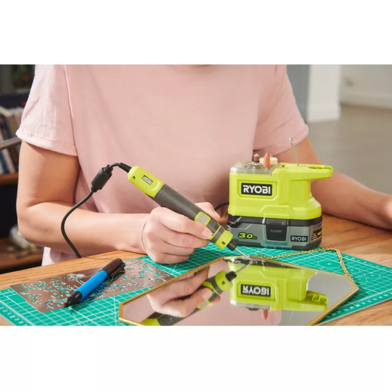 RYOBI ONE+ 18V Bezvadu Rotācijas Instruments RRT18-0 ar 15 Piederumiem