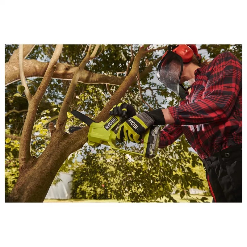 Ryobi ONE+ RY18PS15A 18V bezvadu zaru zāģis ar 15 cm (150 mm) riepu – bez akumulatora un lādētāja