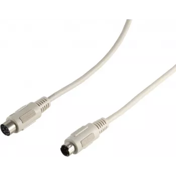 S CONN MAXIMUM CONNECTIVITY ShiverPeaks PS/2 pagarinājuma kabelis, 6-pin Mini DIN vīrišķais uz sievišķo, 3,0 m, melns 78106-3