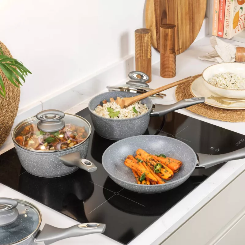 Salter BW04151G1EU7 Timeless Collection Nerūsējošā tērauda 5 daļu pannu komplekts