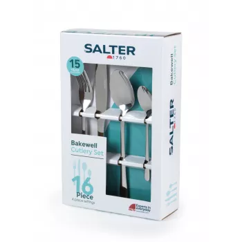 Salter BW065272EU7 Bakewell 16-Daļīgs Galda Piederumu Komplekts