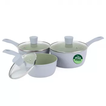 Salter BW092831EU7 Earth 3 Piece (16/18/20cm) Saucepan Set