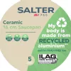 Salter BW12877AS Cosmos Keramikas Nepiedegoša 16cm Katliņš, Melns Ārpuse, Krēmkrāsas Iekšpuse, Piemērots Indukcijai