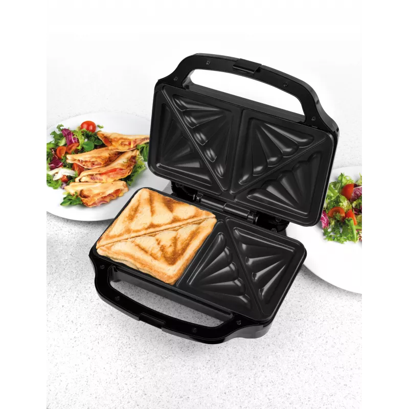 Salter EK2017TFVDE Deep Fill Sandwich Maker 900W Melns/Sudrabs