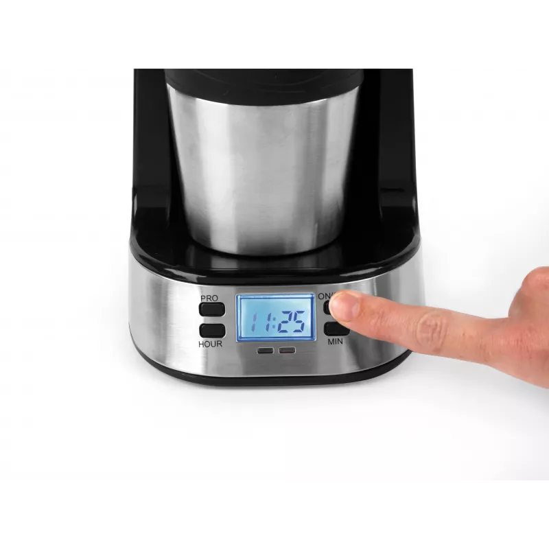 Salter EK2732FVDE Digitālā kafijas automāts - 1.5L, 12 tases, melns un sudrabs