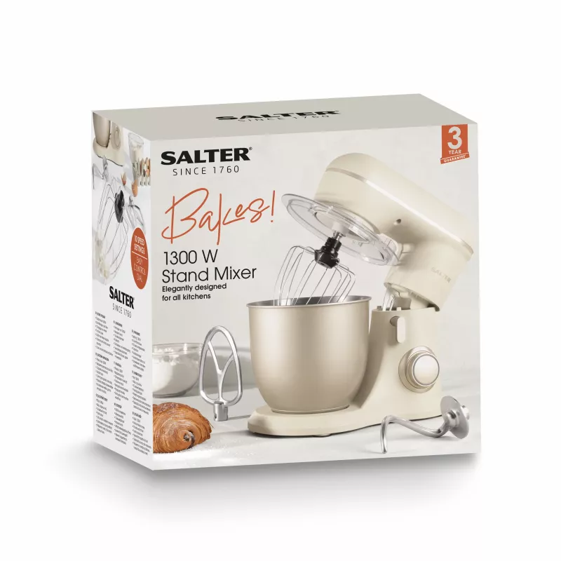 Salter EK5511SBOFVDE Bakes Stand Mikseris 1000W 5L Melns