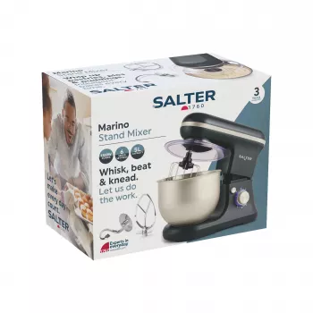 Salter EK5620BGRYFVDE Marino Stacionārais mikseris 1000W 5L Pelēks