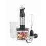 Salter EK6653VDE 4-in-1 Blender Set, 500W, 1.5L Glass Jug, Black/Silver