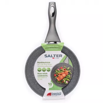 Salter Marblestone 20 cm Cepšanas Panna, Pelēka - Kaltā Alumīnija Nepiedegoša Cepšanas Panna