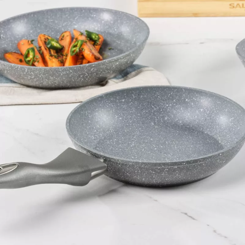 Salter Marblestone 20 cm Cepšanas Panna, Pelēka - Kaltā Alumīnija Nepiedegoša Cepšanas Panna