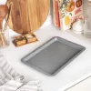 Salter Marblestone 37cm Cepšanas Paplāte - Nelīpošs Oglekļa Tērauds, Pelēks Marmora Efekts