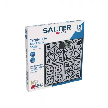Salter SA00702TCFEU12 Tanger Tile elektroniskie virtuves svari, 5 kg / 1 g, daudzkrāsaini