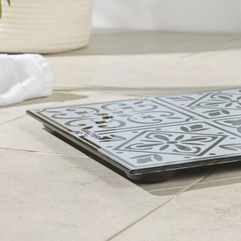 Salter SA00702TCFEU12 Tanger Tile elektroniskie virtuves svari, 5 kg / 1 g, daudzkrāsaini