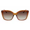 Salvatore Ferragamo SF1026S-261 Sieviešu kaķacs formas saulesbrilles Havana Brūns gradients 54mm