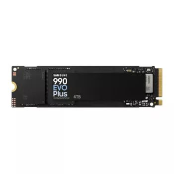Samsung 990 EVO Plus 4TB M.2 PCIe 4.0 NVMe SSD, 7150 MB/s lasīšana, 6900 MB/s rakstīšana, 1.35M IOPS, melns