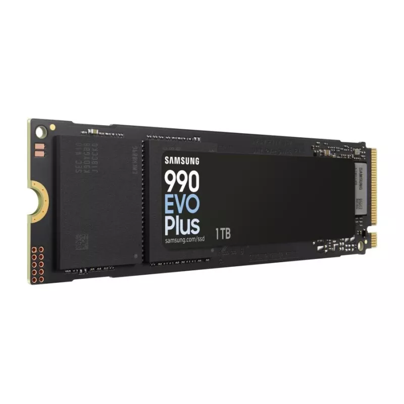Samsung 990 EVO Plus SSD 1 TB M.2 PCIe 4.0 7150 MB/s 1350000 IOPS Melns
