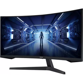 Samsung C34G55TWWP 34 collu izliekts WQHD monitors, 165Hz, 1ms, VA panelis, AMD FreeSync Premium