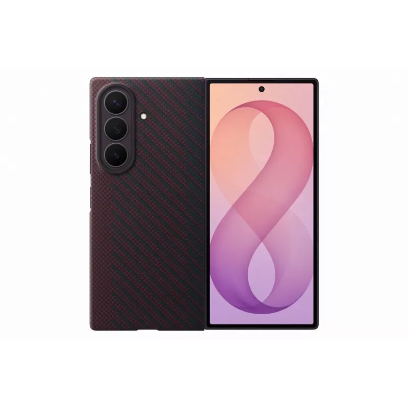 Samsung Carbon Magnet Case Galaxy Z Fold 8 Ultra - sarkans (EF-KF976SREGWW)