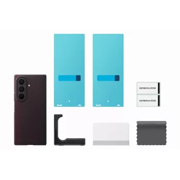 Samsung Carbon Magnet Case Galaxy Z Fold 8 Ultra - sarkans (EF-KF976SREGWW)