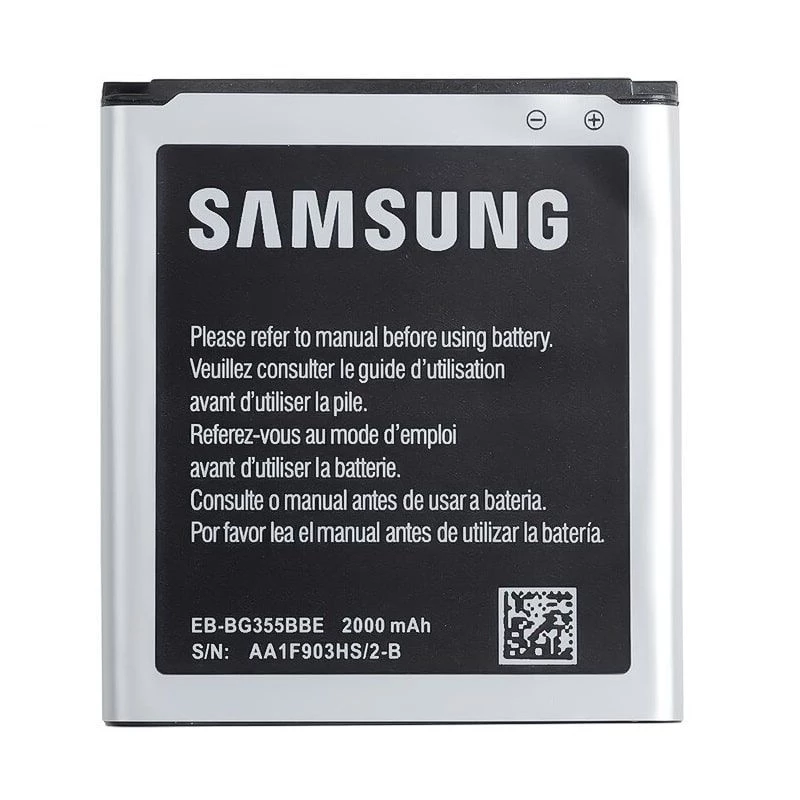Samsung EB-BG355BBE 2000mAh Galaxy Core 2 G355 rezerves akumulators vairumtirdzniecības iepakojumā