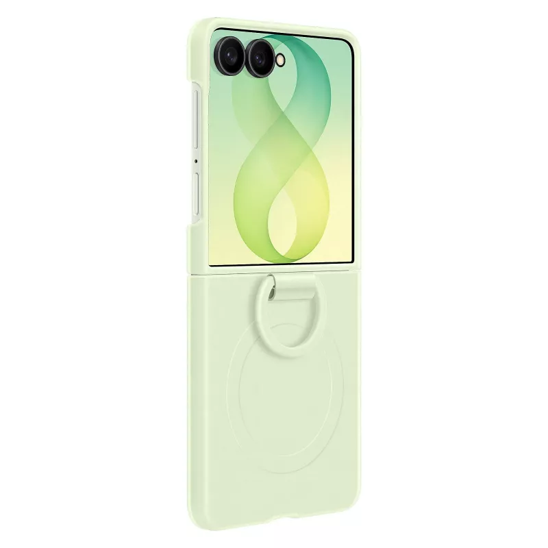 Samsung EF-EF776CGEGWW silikona gredzena magnētiskais vāciņš Galaxy Z Flip8, zaļš