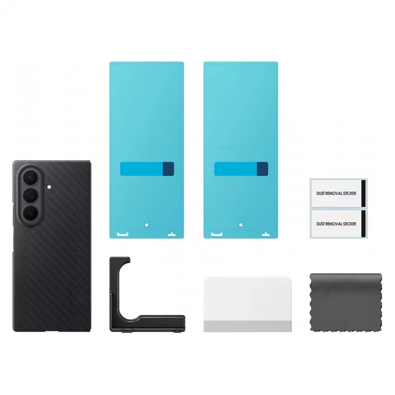 Samsung EF-KF976SBEGWW Carbon Magnet Case for Galaxy Fold 8 Ultra - Melns