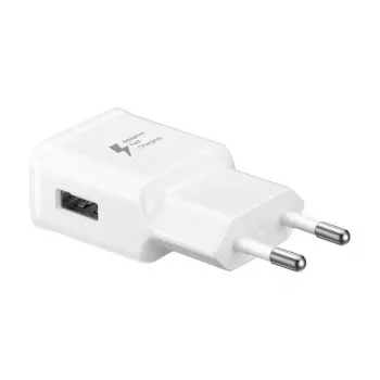 Samsung EP-TA200EWE Adaptive Fast Charging 15W USB sienas lādētājs balts (OEM)