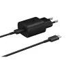 Samsung EP-TA800EBE + EP-DG980BBE 25W ceļojumu lādētājs un USB-C uz USB-C datu kabelis melns (Bulk)