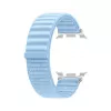 Samsung auduma siksniņa (S/M) zila Galaxy Watch8 un Watch9 – austa viedpulksteņa siksniņa, 20 mm stiprinājuma platums, āķa un cilpas aizdare