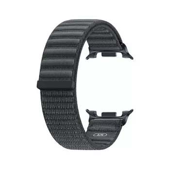 Samsung auduma siksniņa (S/M) Galaxy Watch9 & Watch8 – melna austa siksniņa