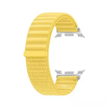 Samsung auduma siksniņa (S/M) Galaxy Watch9 (Watch8) – dzeltena neilona siksniņa