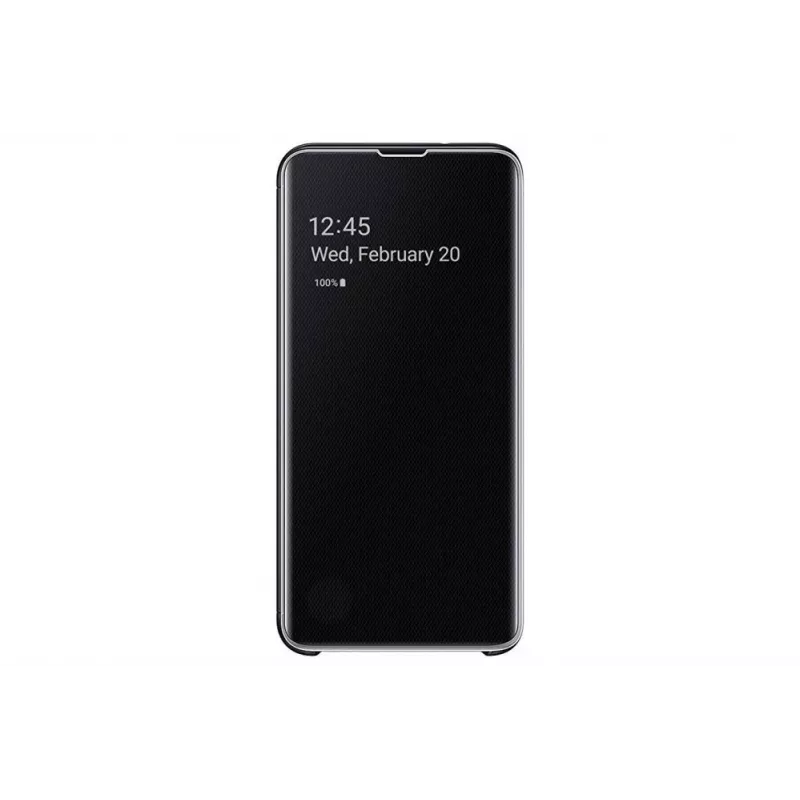 Samsung Galaxy S10+ Clear View vāciņš EF-ZG975CBEGW Melns