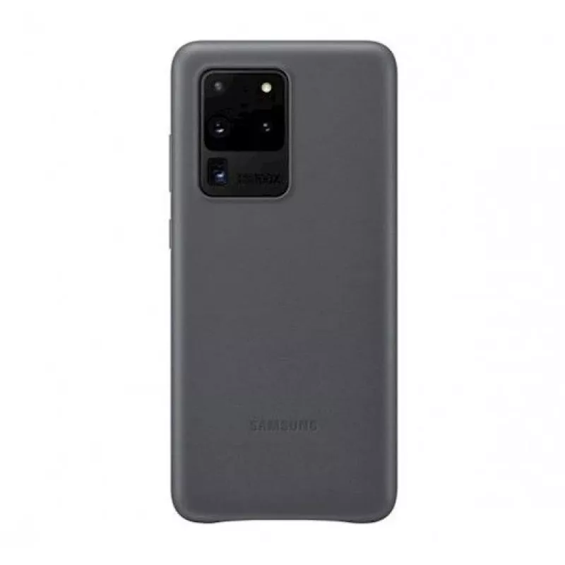 Samsung Galaxy S20 Ultra Leather Cover Case Gray