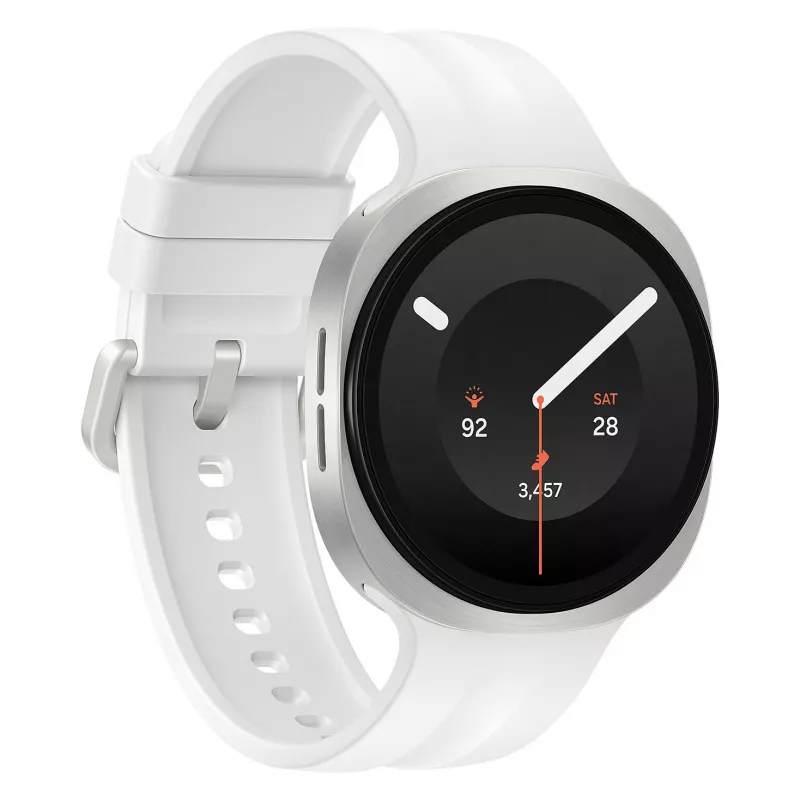 Samsung Galaxy Watch9 LTE 40mm krēmkrāsas viedpulkstenis ar sporta siksniņu S/M