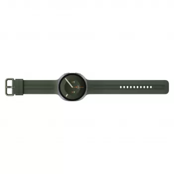 Samsung Galaxy Watch9 LTE 44 mm sudraba viedpulkstenis ar olīvu sporta siksniņu M/L