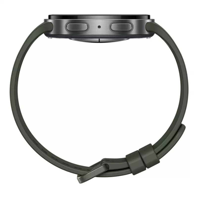 Samsung Galaxy Watch9 LTE 44 mm sudraba viedpulkstenis ar olīvu sporta siksniņu M/L