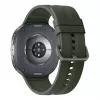 Samsung Galaxy Watch9 LTE 44 mm sudraba viedpulkstenis ar olīvu sporta siksniņu M/L