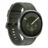 Samsung Galaxy Watch9 LTE 44 mm sudraba viedpulkstenis ar olīvu sporta siksniņu M/L