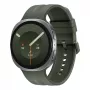 Samsung Galaxy Watch9 LTE 44 mm sudraba viedpulkstenis ar olīvu sporta siksniņu M/L
