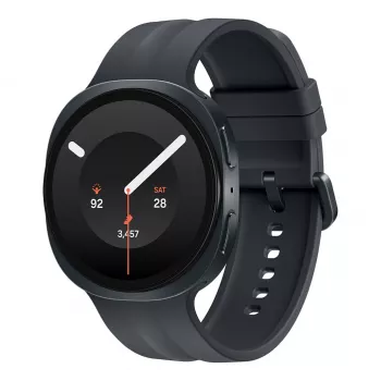 Samsung Galaxy Watch9 LTE viedpulkstenis 44mm grafīta un melna sporta siksniņa M/L Super AMOLED displejs