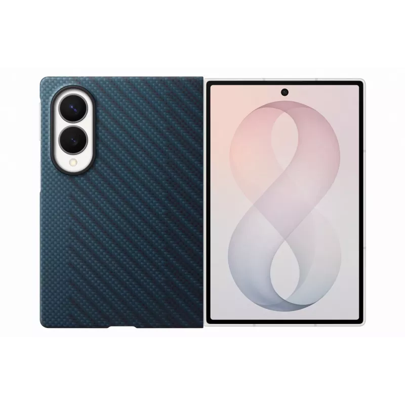 Samsung Galaxy Z Fold5 Carbon Magnet statīva futrālis - tumši zils (EF-KF971SNEGWW)