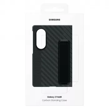 Samsung Galaxy Z Fold8 Carbon statīva vāciņš ar balstu – melns, EF-XF971SBEGWW